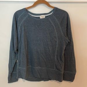 Wrap London long-sleeve linen jersey top